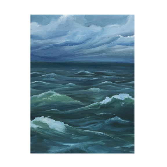 Trademark Fine Art Grace Popp  Luna Sea II Canvas Wall Art