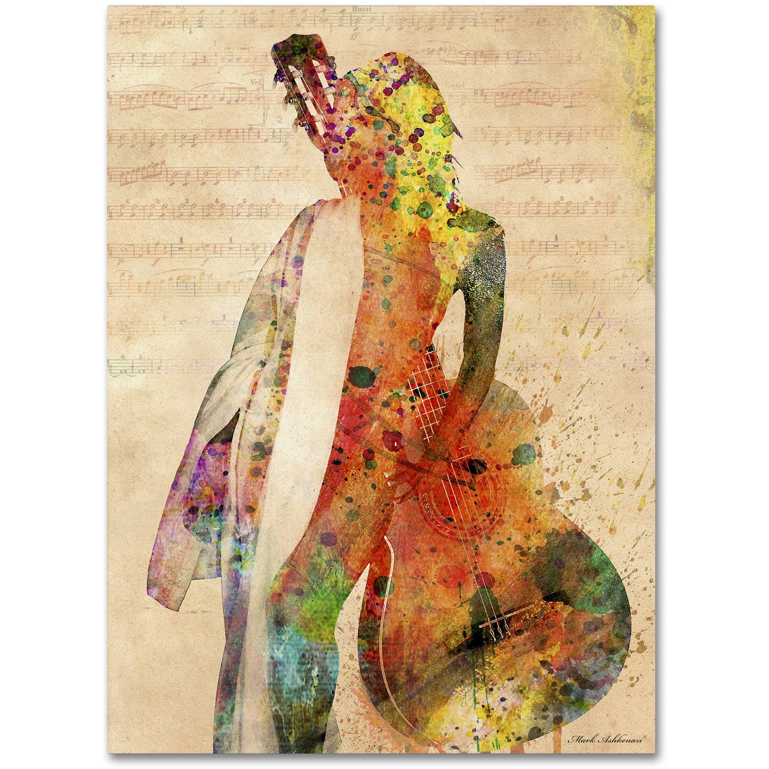 Trademark Fine Art "Gracias a la Vida Que Me Ha Dado Tanto" Canvas Art by Mark Ashkenazi