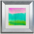 thumbnail image 1 of Trademark Fine Art "Gradients I" Canvas Art by Color Bakery White Matte, Silver Frame, 1 of 4