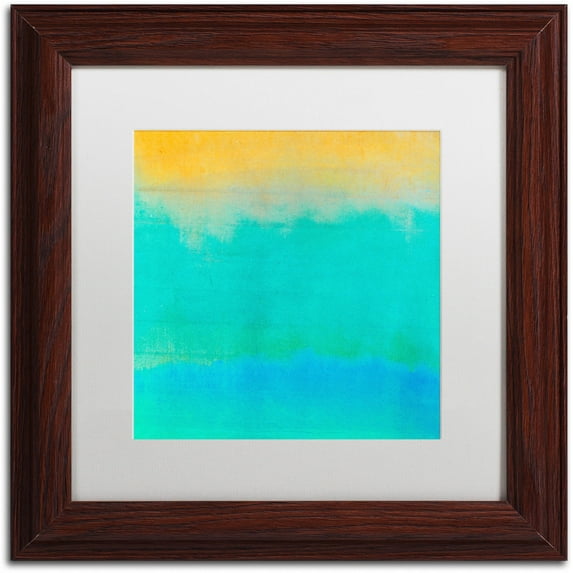 Trademark Fine Art "Gradients II" Canvas Art by Color Bakery White Matte, Wood Frame