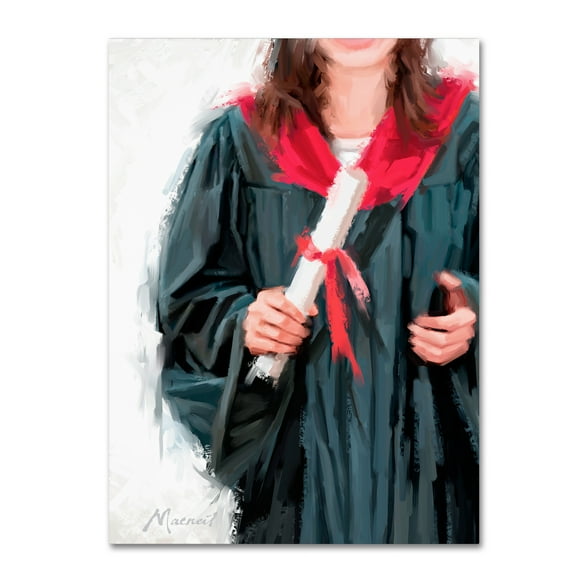 Trademark Fine Art 'Graduation Female' Canvas Art by The Macneil Studio