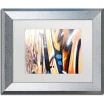 Trademark Fine Art "Graffiti" Canvas Art by Yale Gurney, White Matte, Silver Frame
