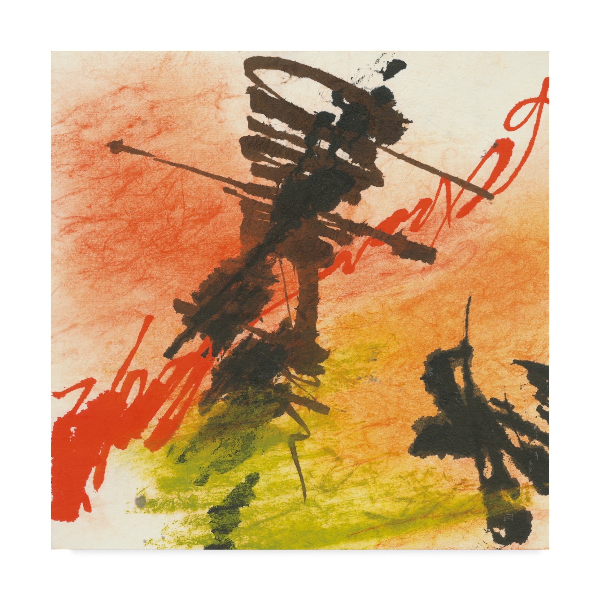 Trademark Fine Art 'Graffiti Orange I' Canvas Art by Chris Paschke