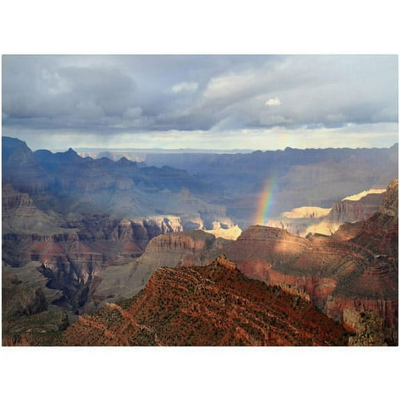 Trademark Fine Art "Grand Canyon Rainbow" Canvas Art by Pierre Leclerc