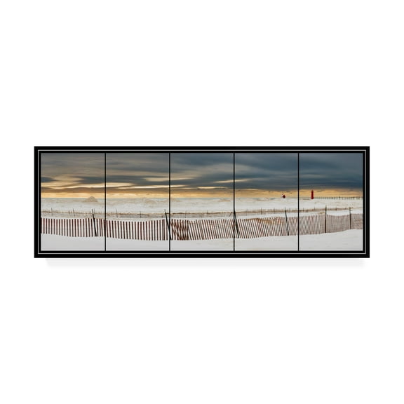 Trademark Fine Art 'Grand Haven Lighthouse Panorama' Canvas Art by Monte Nagler
