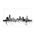 thumbnail image 1 of Trademark Fine Art Michael Tompsett Grand Rapids MI Skyline B&W Canvas Wall Art - 22x32, 1 of 5