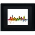 thumbnail image 1 of Trademark Fine Art 'Grand Rapids Michigan Skyline' Canvas Art by Michael Tompsett, Black Matte, Black Frame, 1 of 4