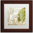 thumbnail image 1 of Trademark Fine Art "Grand Vin Chardonnay" Canvas Art by Color Bakery White Matte, Wood Frame, 1 of 4