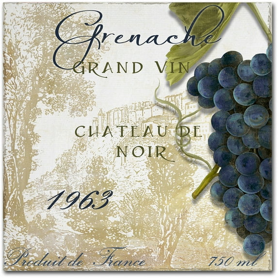 Trademark Fine Art "Grand Vin Grenache" Canvas Art by Color Bakery