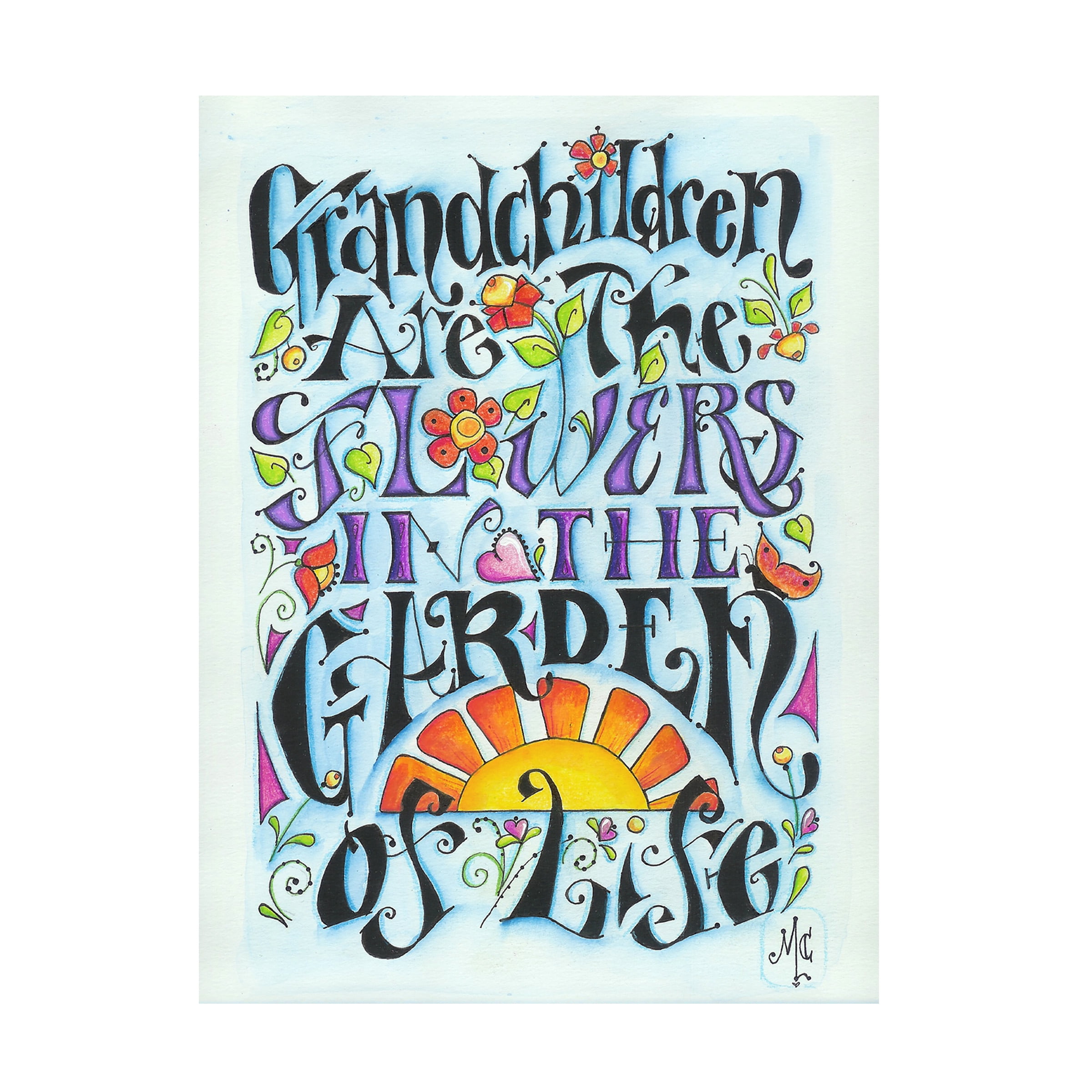 Trademark Fine Art 'Grandchildren' Canvas Art by Maureen Lisa Costello
