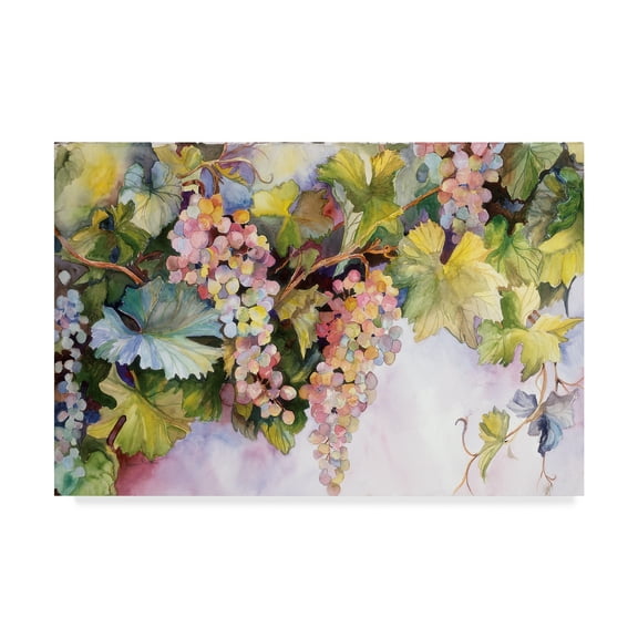 Trademark Fine Art 'Grapes On The Vine' Canvas Art by Joanne Porter