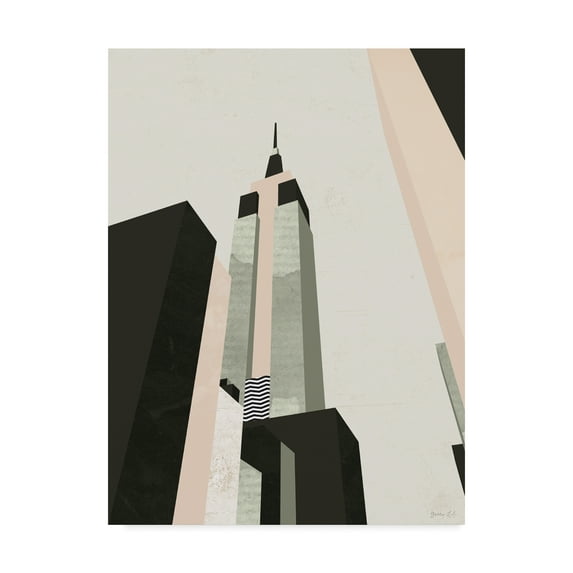 Trademark Fine Art 'Graphic New York I' Canvas Art by Green Lili