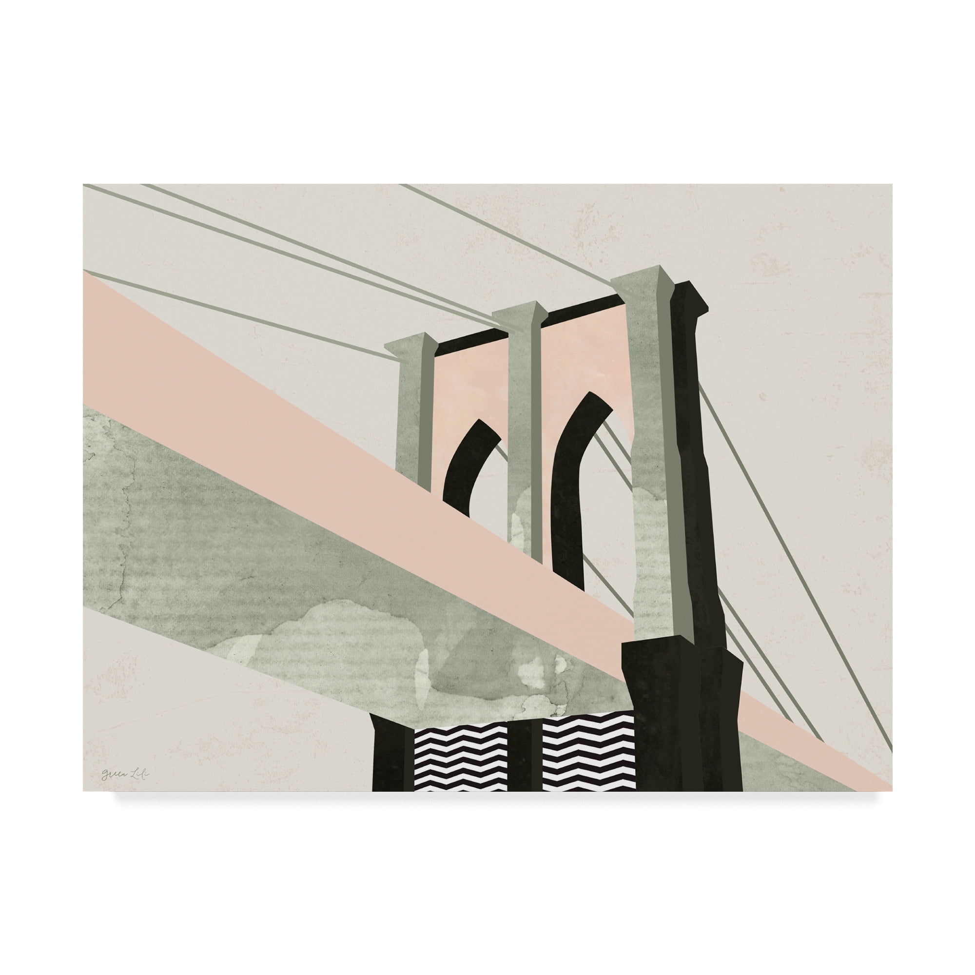 Trademark Fine Art 'Graphic New York IV' Canvas Art by Green Lili