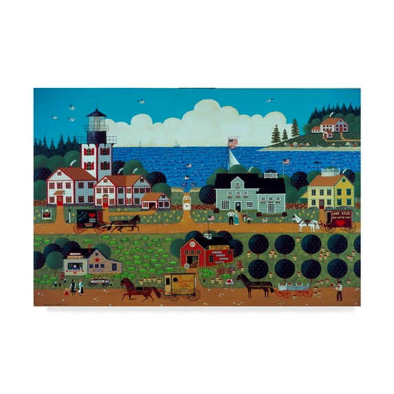 Trademark Fine Art 'Great Lakes Light' Canvas Art by Anthony Kleem