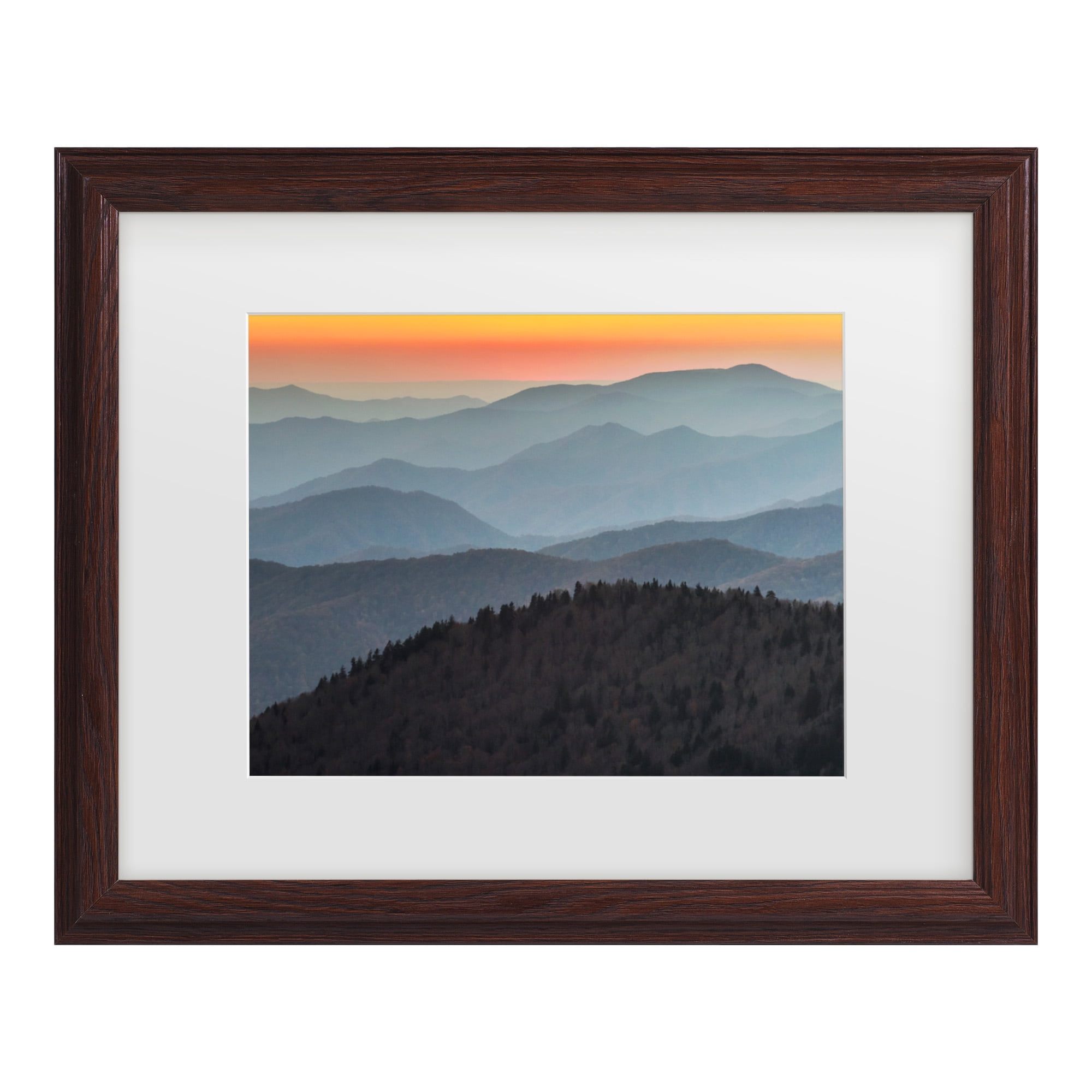 Trademark Fine Art 'Great Smoky Sunset' Canvas Art by Pierre Leclerc