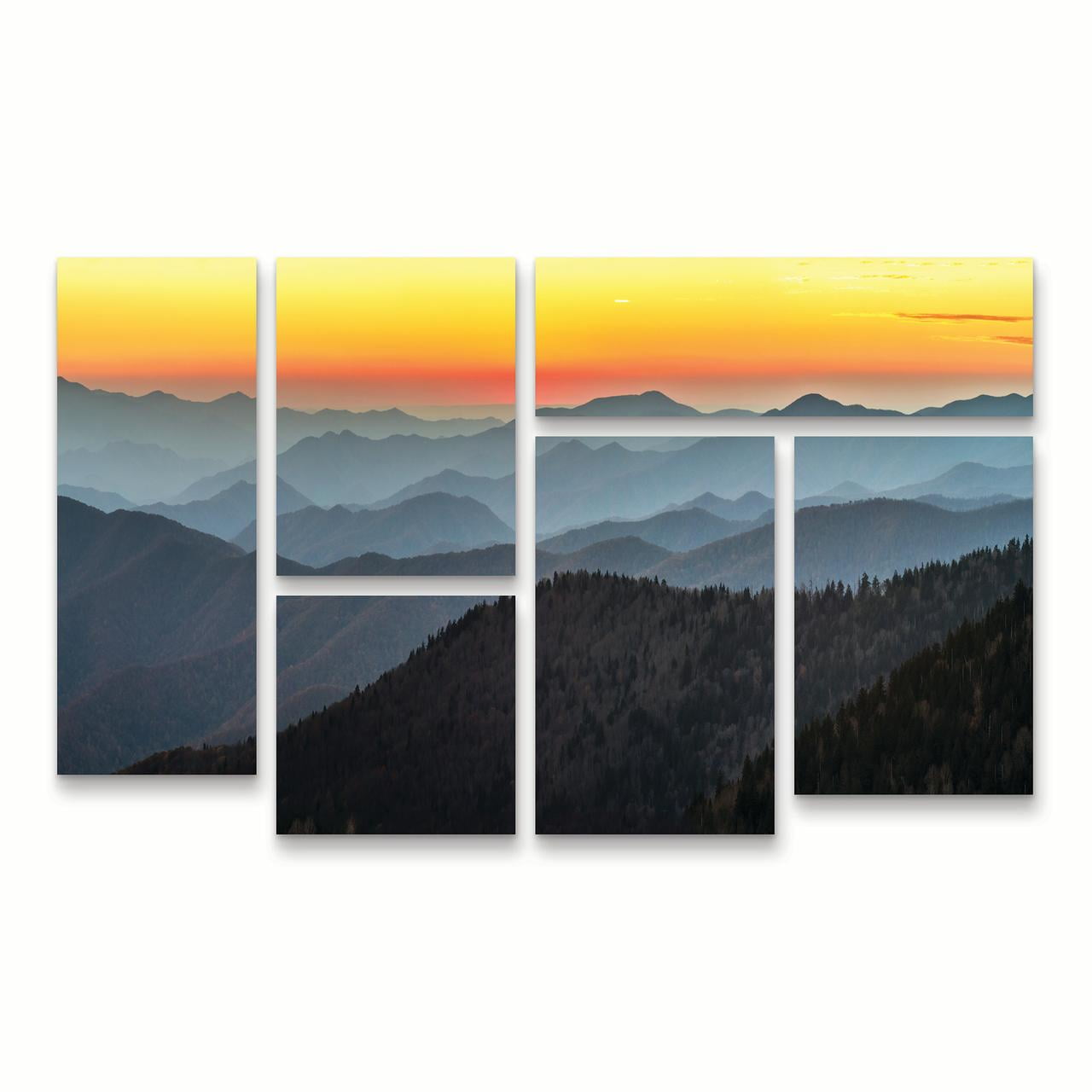 Trademark Fine Art 'Great Smoky Sunset' Canvas Art by Pierre Leclerc