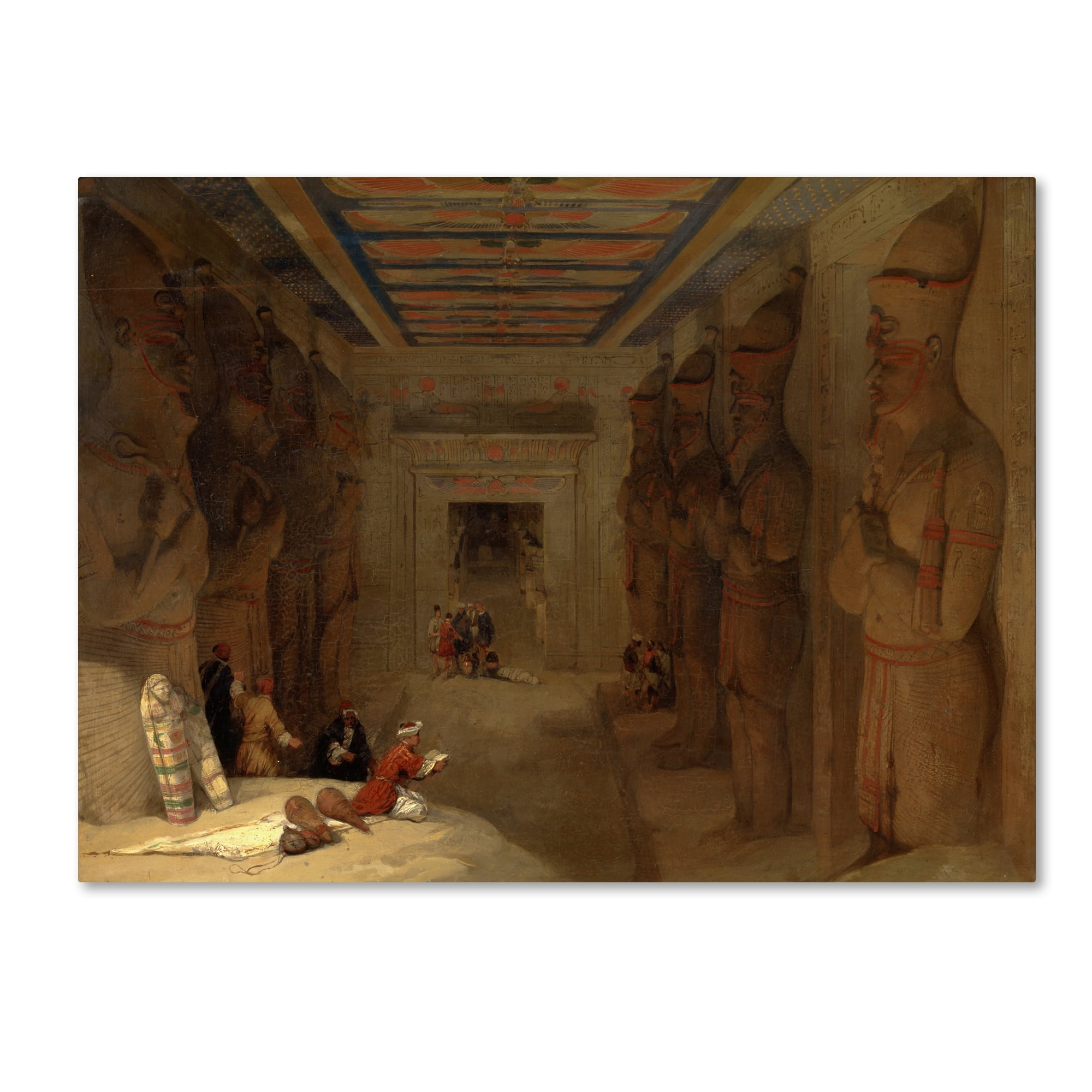 Trademark Fine Art 'Great Temple At Abu Simbel Egypt' Canvas Art by David Roberts