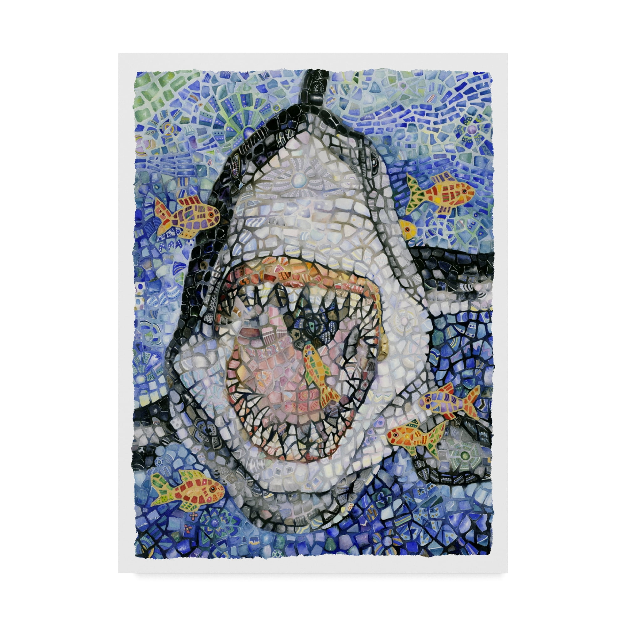 Trademark Fine Art 'Great White Centered' Canvas Art by Charlsie Kelly