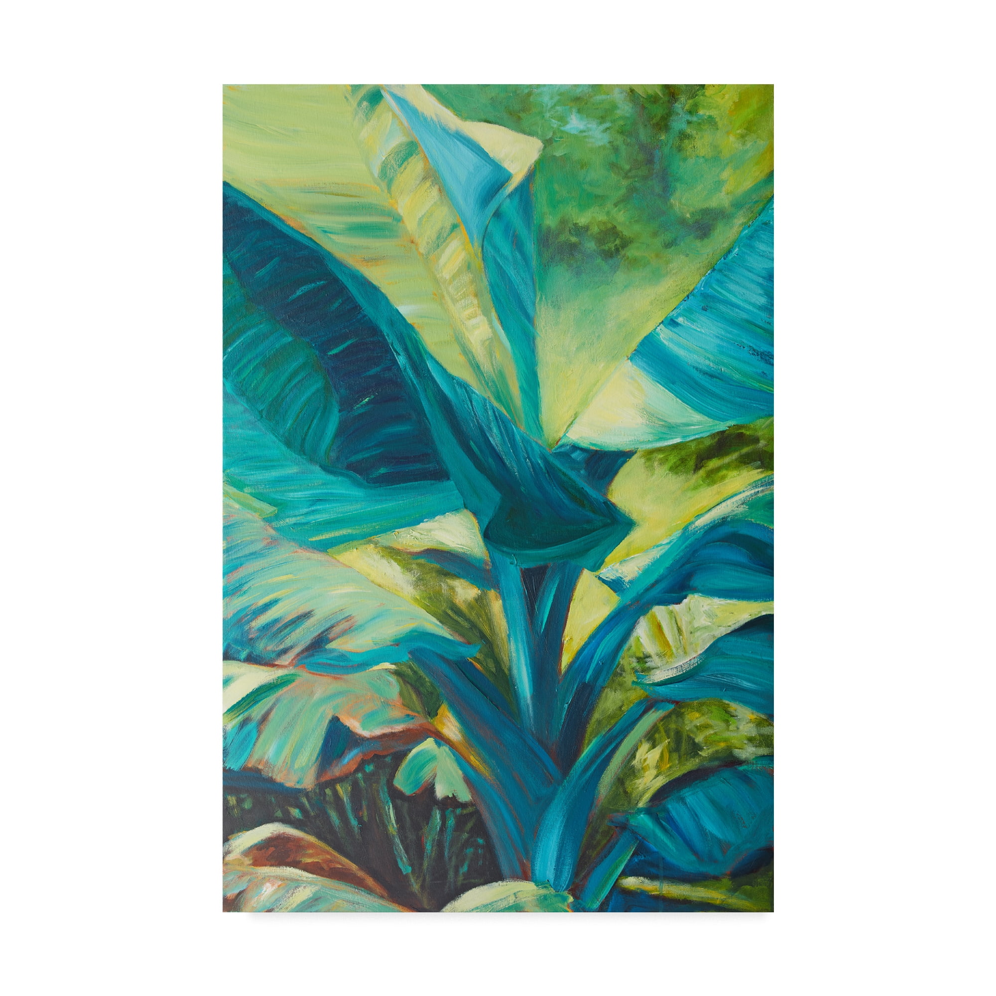 Green and Blue Scenic Nature Canvas Print with Floater Frame