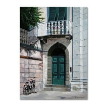 Trademark Fine Art 'Green Door' Canvas Art by Paul Walsh