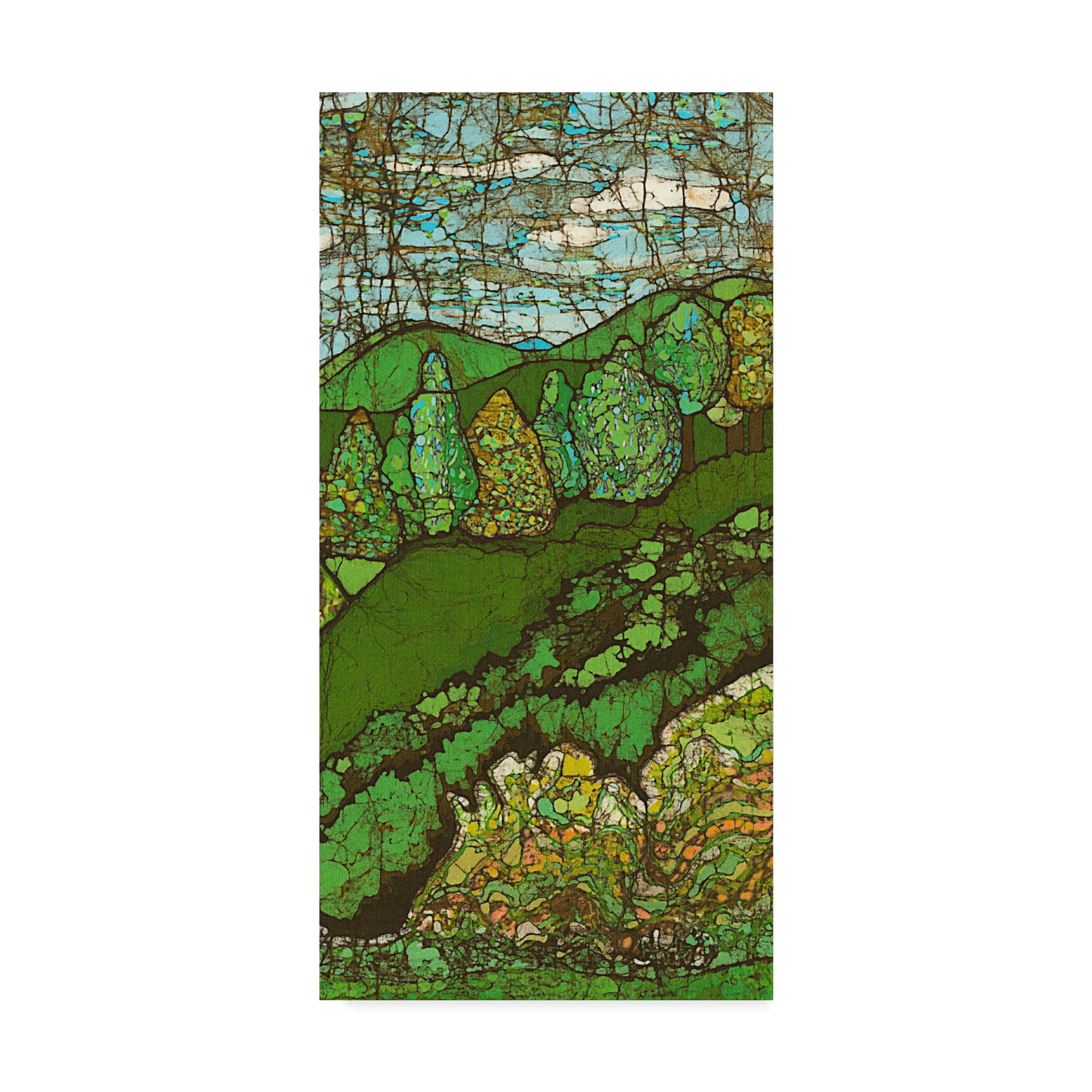 Trademark Fine Art 'Green Landscape II' Canvas Art by Andrea Davis