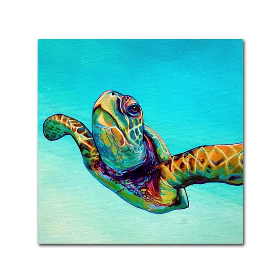 Trademark Fine Art 'Green Sea Turtle' Canvas Art by Corina St. Martin
