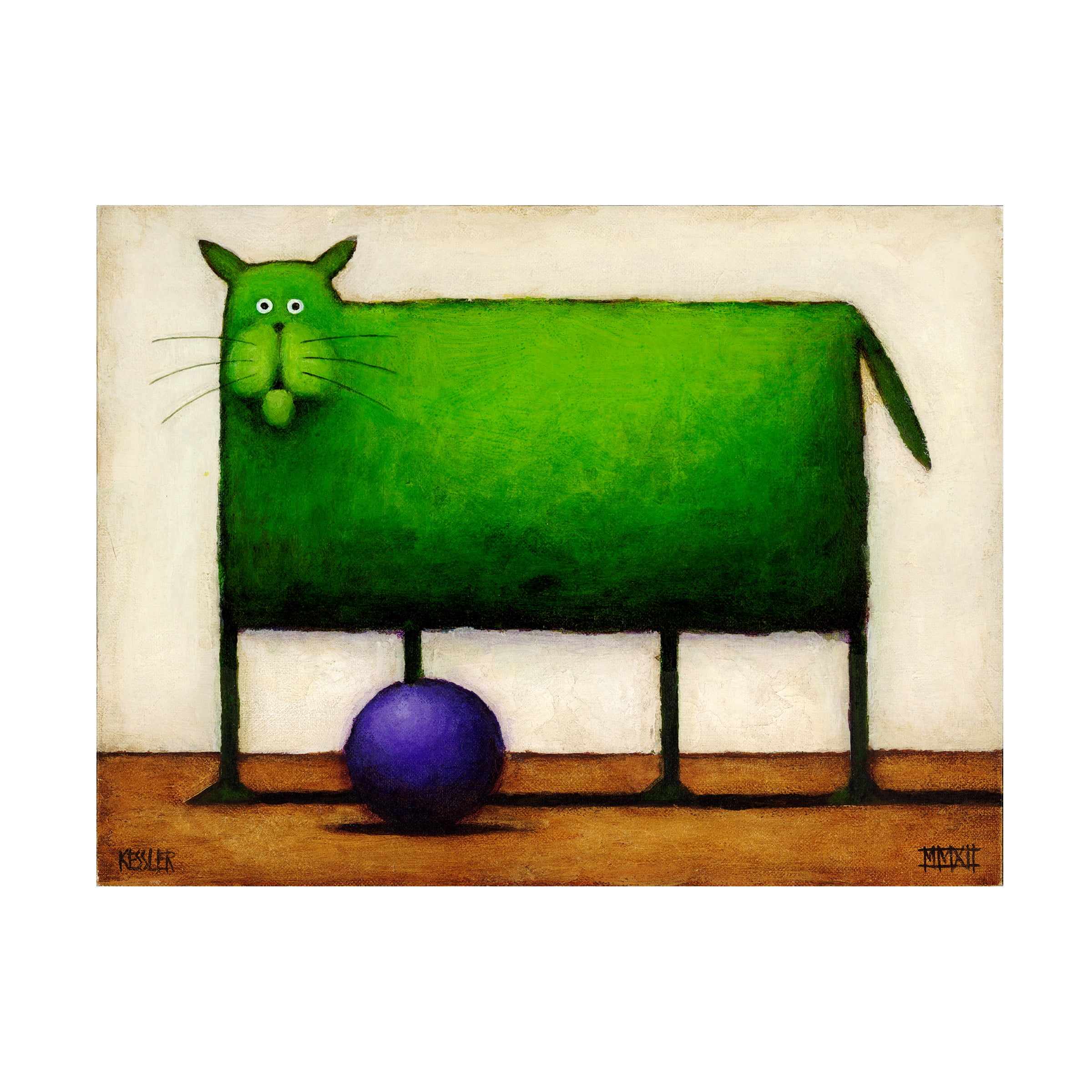Trademark Fine Art 'Green Trouble I' Canvas Art by Daniel Patrick Kessler