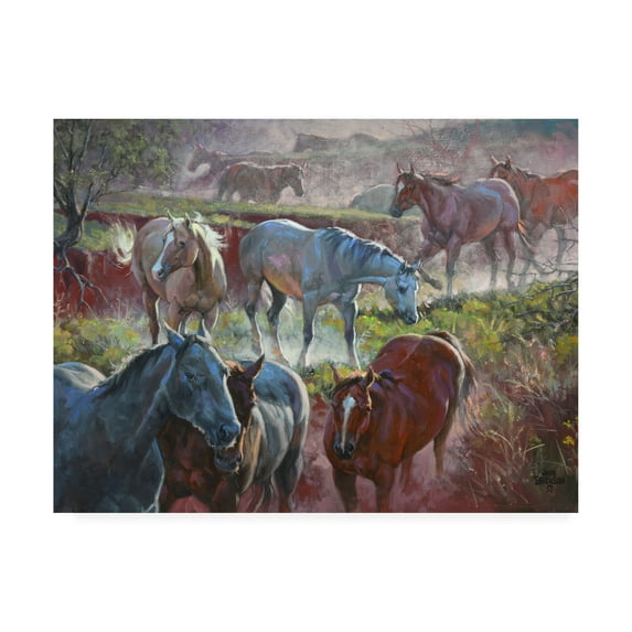 Trademark Fine Art 'Greener Pastures' Canvas Art by Jack Sorenson