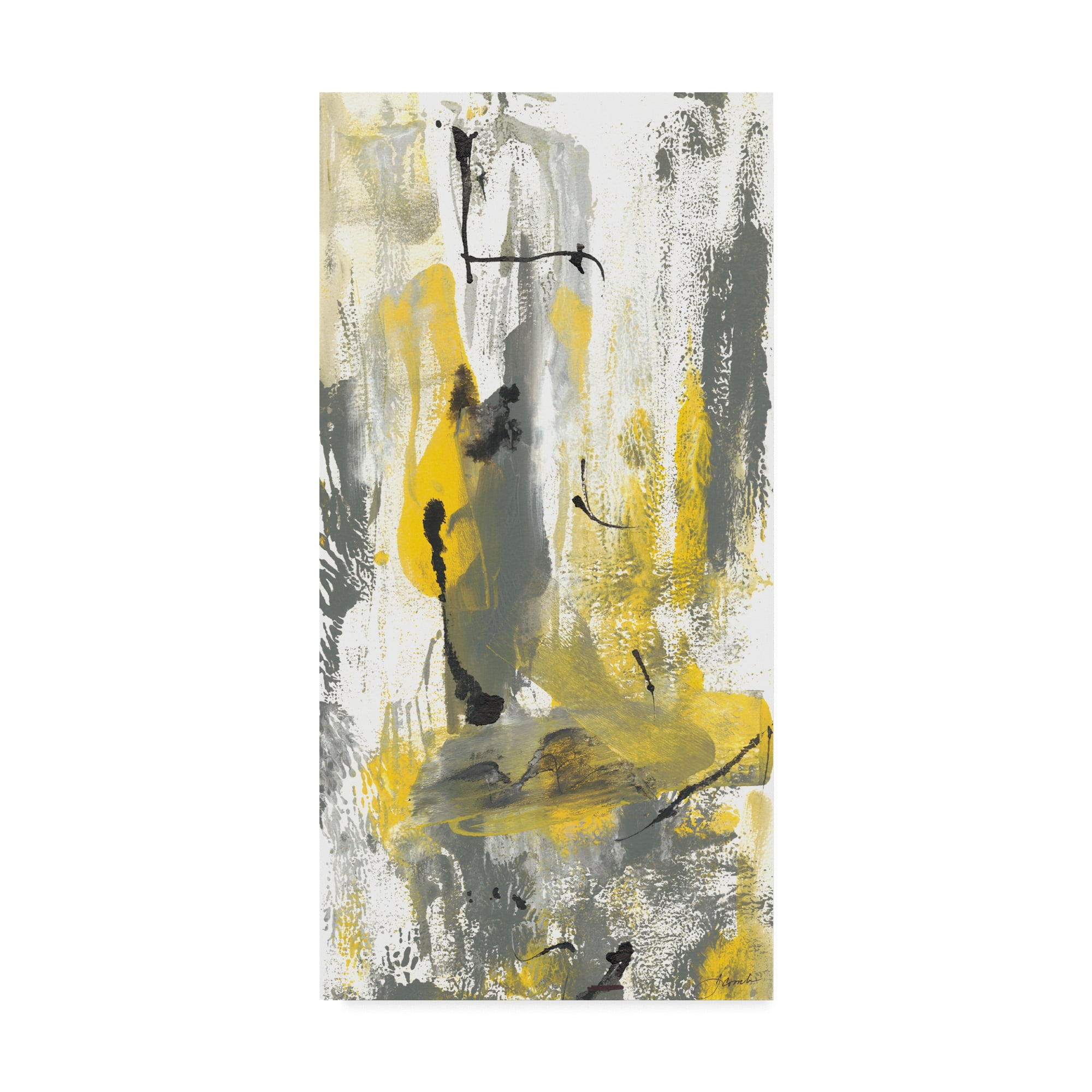 Trademark Fine Art 'Grey Movement I' Canvas Art by Joyce Combs
