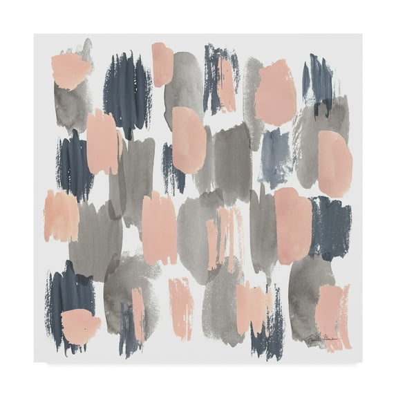 Trademark Fine Art 'Grey Pink Mist I' Canvas Art by Farida Zaman