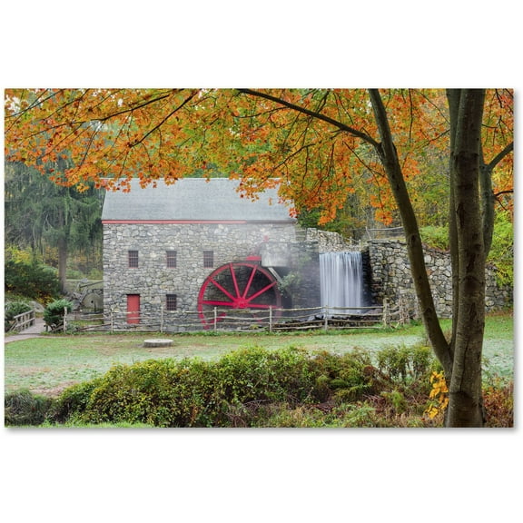 Trademark Fine Art 'Grist Mill Autumn' Canvas Art by Michael Blanchette Photography