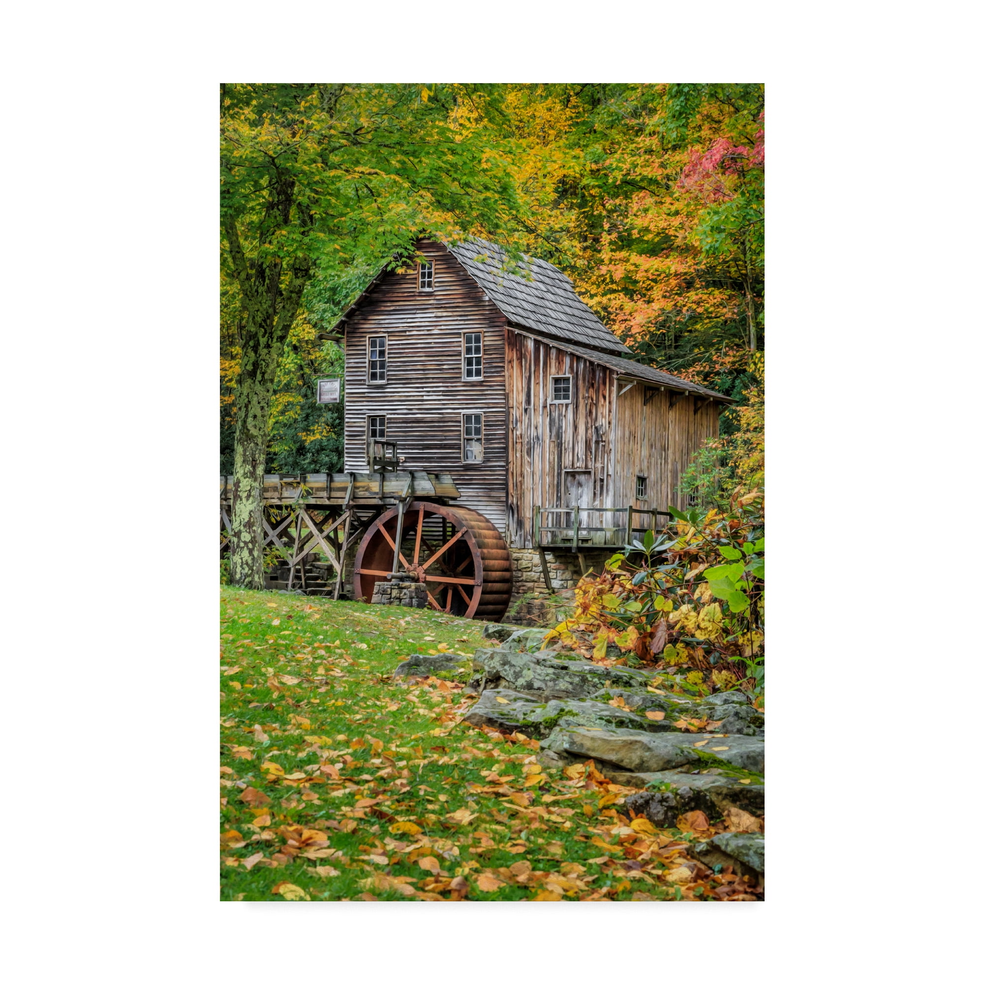 Trademark Fine Art 'Grist Mill Vert' Canvas Art by Galloimages Online