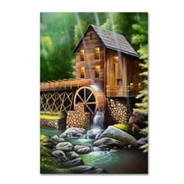 Trademark Fine Art 'Gristmill' Canvas Art by Geno Peoples