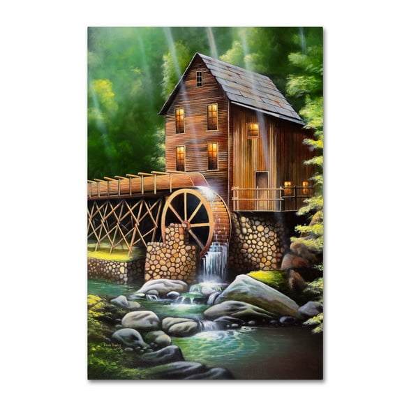 Trademark Fine Art 'Gristmill' Canvas Art by Geno Peoples