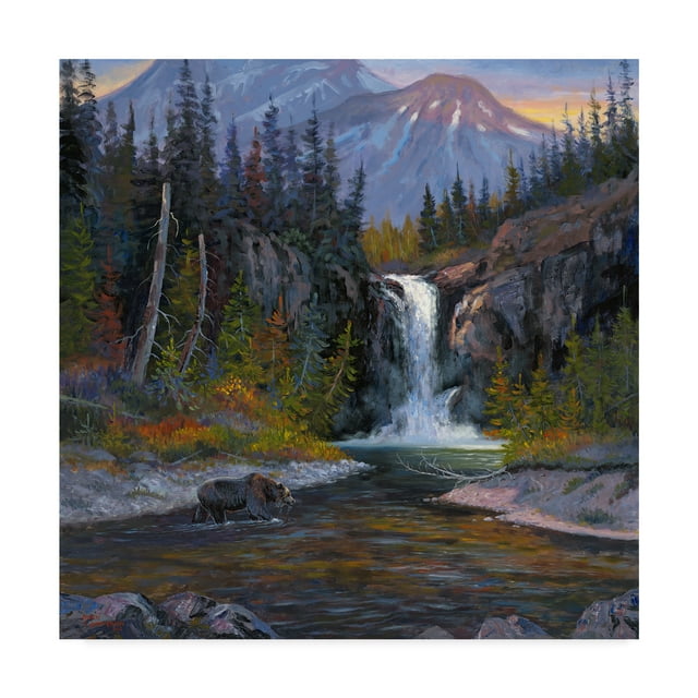 Trademark Fine Art 'Griz at Pitamakan' Canvas Art by Allen Jimmerson