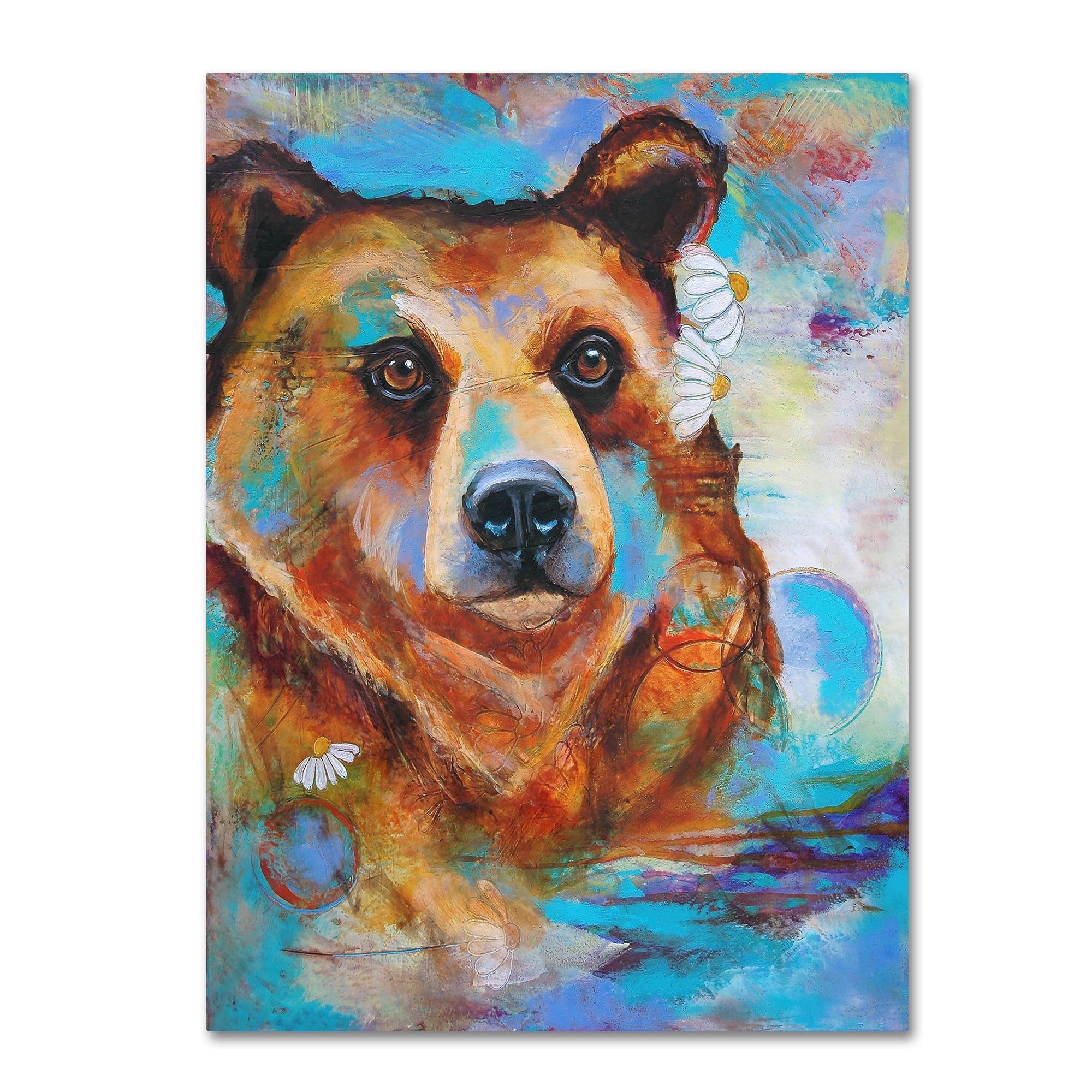 Trademark Fine Art 'Grizzly Bear' Canvas Art by Corina St. Martin