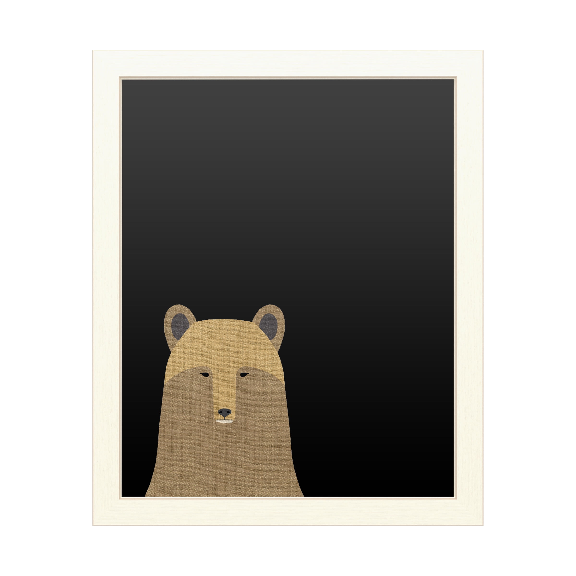 Trademark Fine Art 'Grizzly Bear Linen' Chalkboard by Annie Bailey Art
