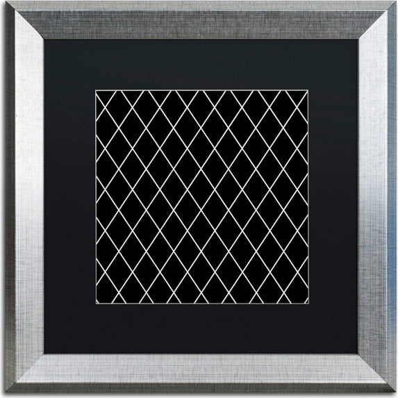 Trademark Fine Art "Group 02 A" Canvas Art by Color Bakery, Black Matte, Silver Frame