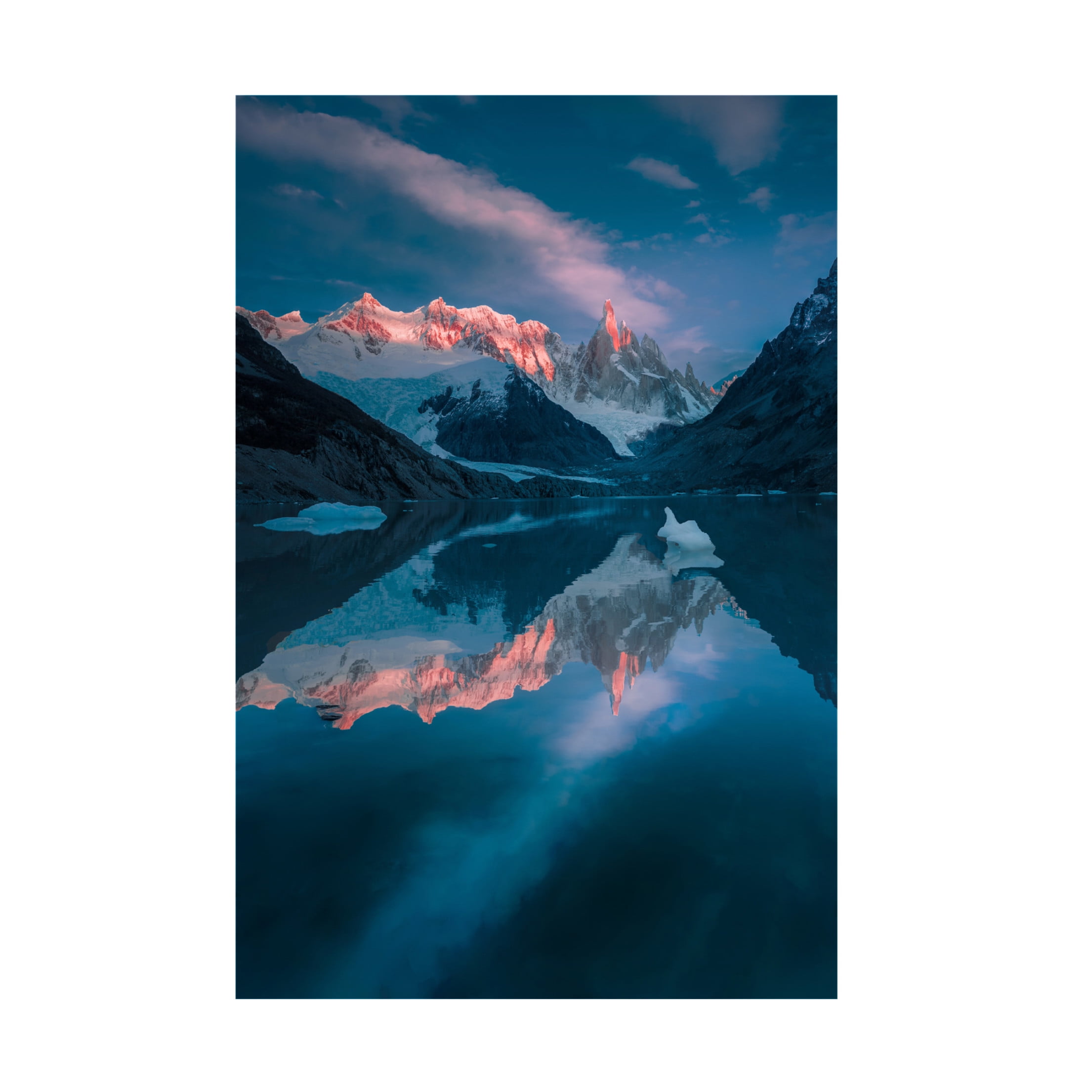 Trademark Fine Art Gu and Hongchao Illuminated Peaks Canvas Wall Art