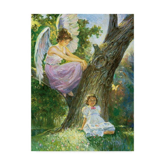 Trademark Fine Art 'Guardian Angel Trees' Canvas Art by Hal Frenck