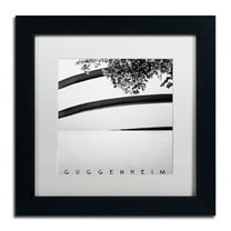Trademark Fine Art "Guggenheim" Canvas Art by Nina Papiorek, White Matte, Black Frame