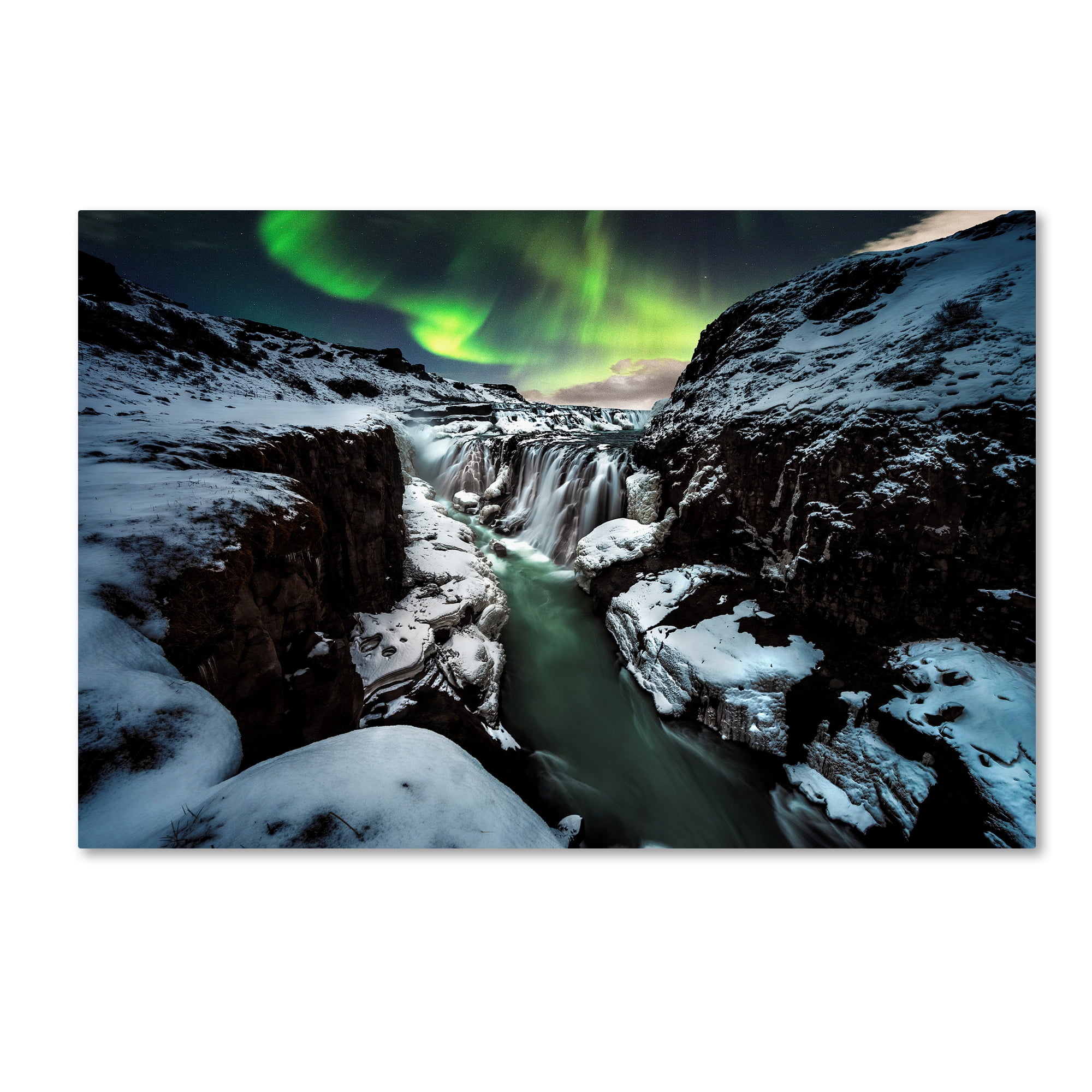 Trademark Fine Art 'Gullfoss' Canvas Art by David Martï¿½n Castï¿½n