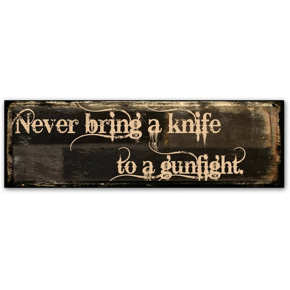 Trademark Fine Art "Gunfight" Canvas Art by Color Bakery