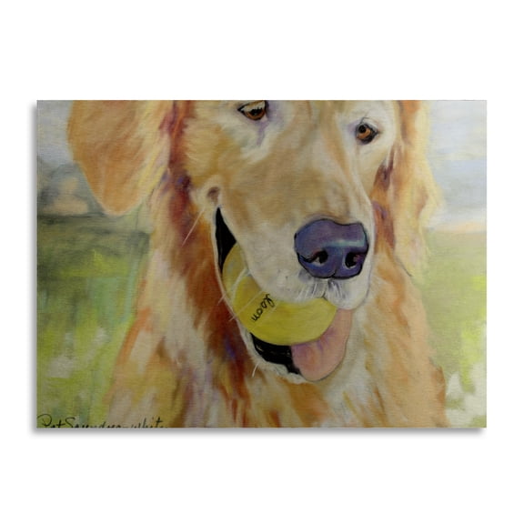 Trademark Fine Art 'Gus' Brushed Aluminum Wall Art Art by Pat Saunders-White