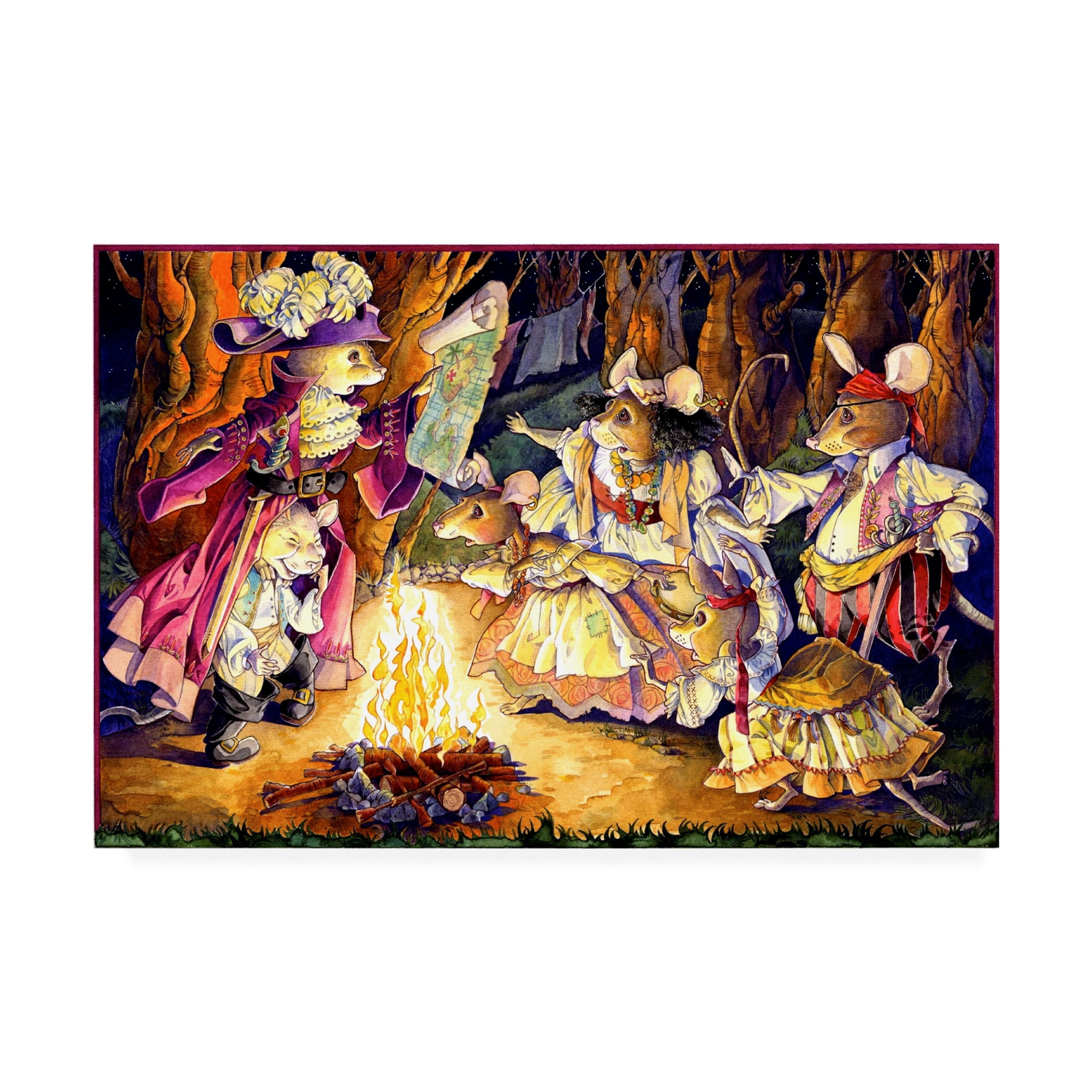 Trademark Fine Art 'Gypsy Mice' Canvas Art by David Galchutt