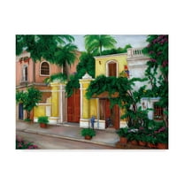 Trademark Fine Art 'Hacienda Parrots' Canvas Art by Betty Lou