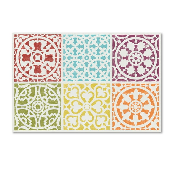 Trademark Fine Art 'Hacienda Tile VII' Canvas Art by Moira Hershey