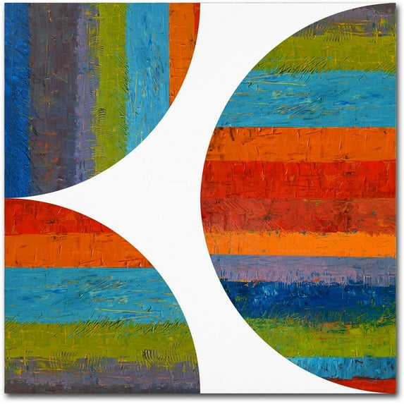 Trademark Fine Art "Half Circle and Quarter Rounds 1.0" Canvas Art by Michelle Calkins