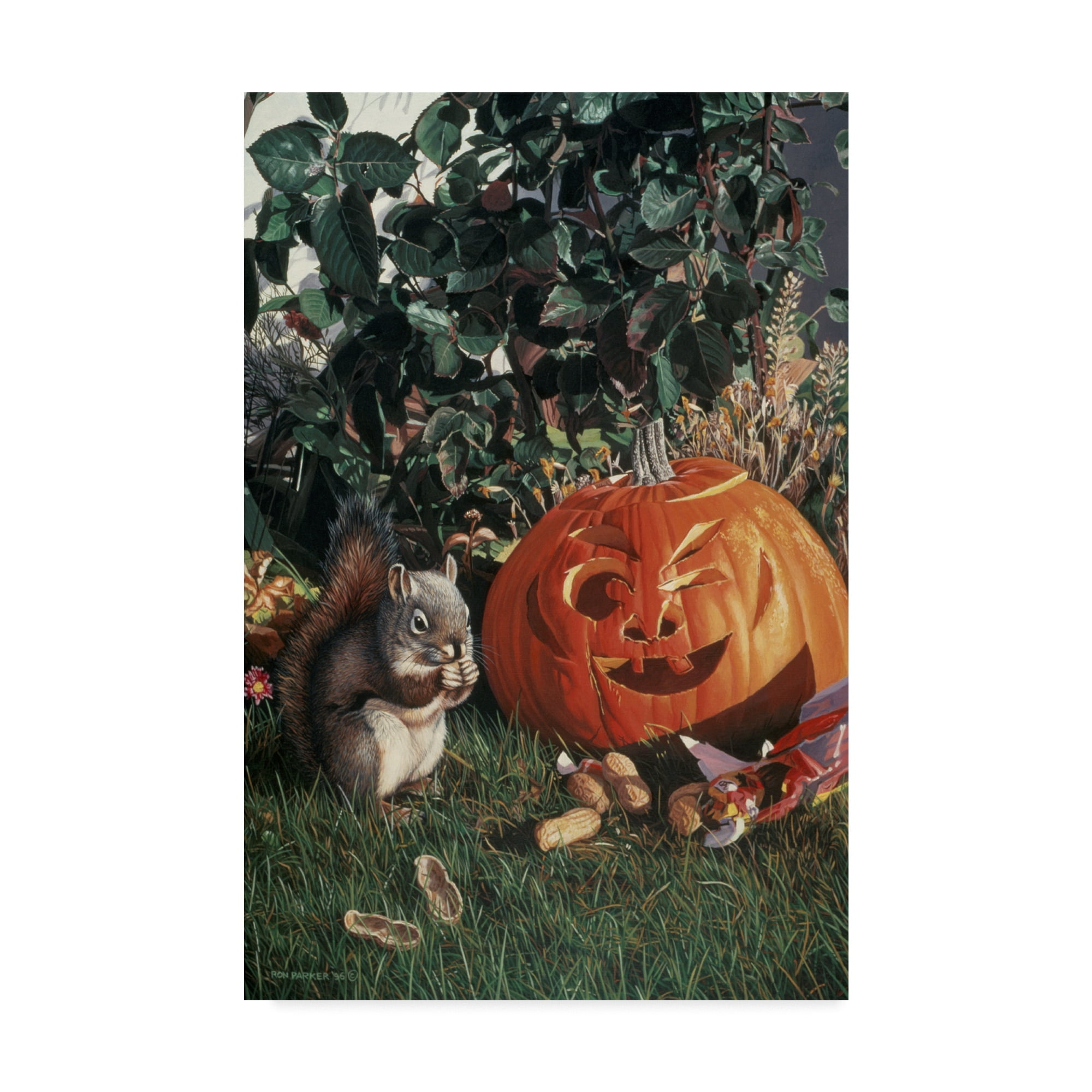 Trademark Fine Art 'Halloween' Canvas Art by Ron Parker