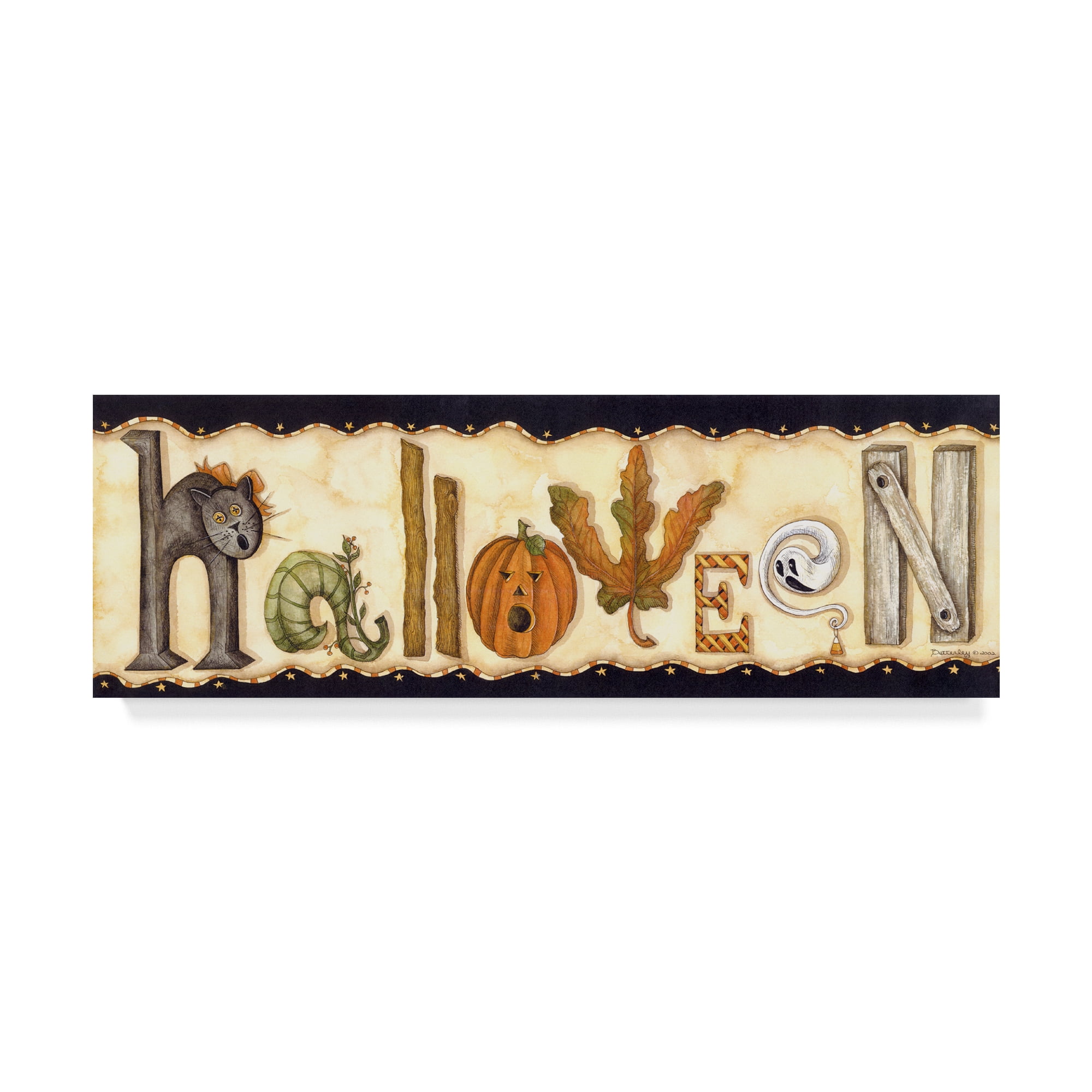 Trademark Fine Art 'Halloween Collage' Canvas Art by Robin Betterley